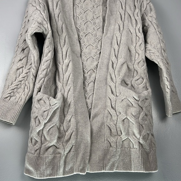 Wilfred Charlisa Merino Wool Fisherman Chunky Cable Knit Sweater Cardigan Sz M - Picture 6 of 15